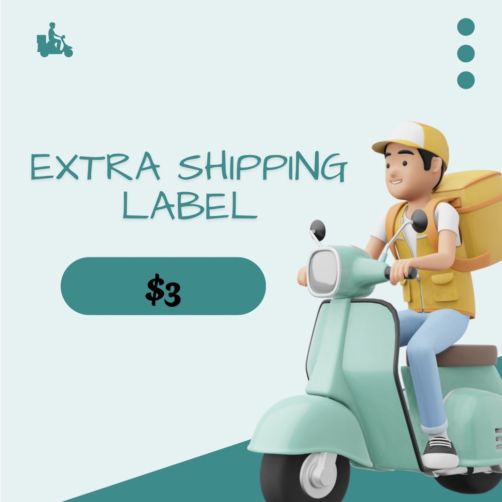 Extra Shipping Listing $3